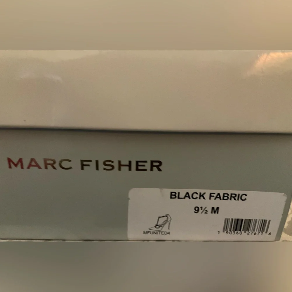 Marc Fisher Elegant Black Fabric Studded Women's Shoes - Picture 7 of 7